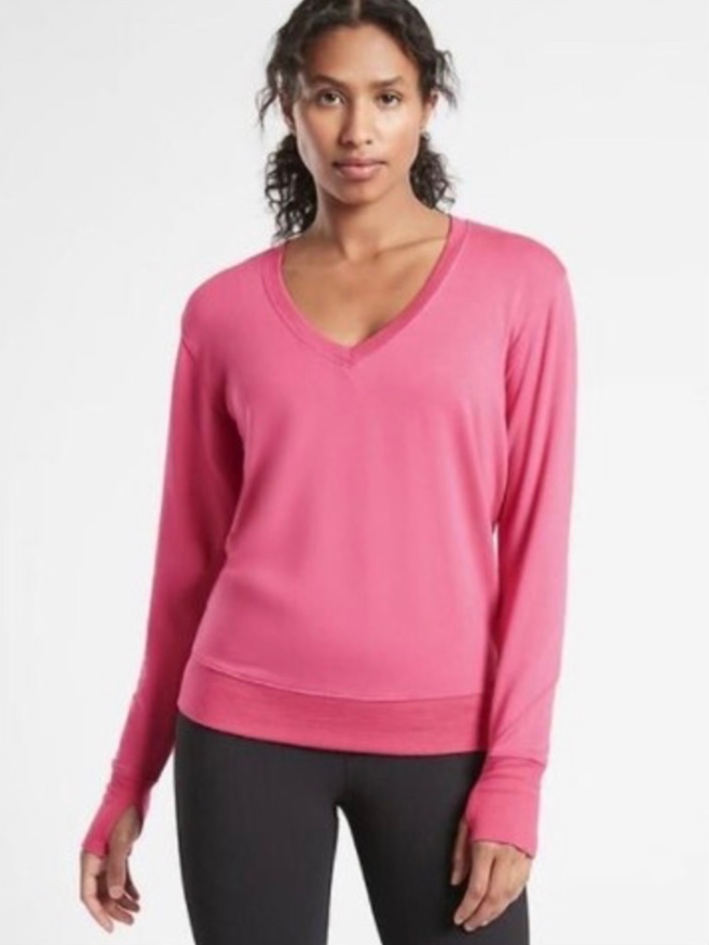 Athleta Crewneck sweatshirt Pink- Small
